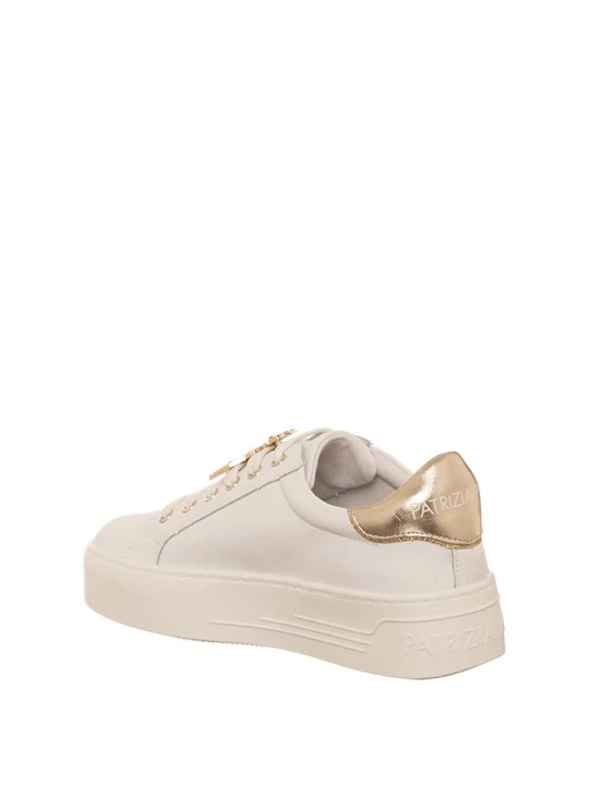 Zdjęcie produktu Patrizia Pepe Skórzane sneakersy w kolorze beżowym rozmiar: 39