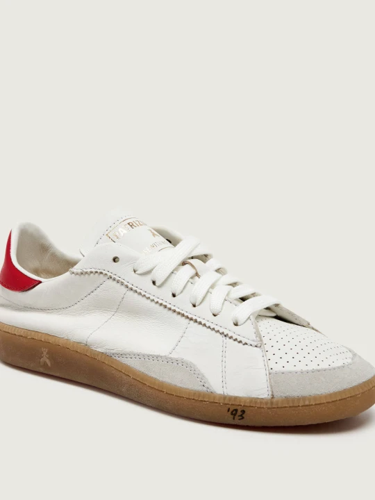 Zdjęcie produktu Patrizia Pepe Skórzane sneakersy | zamsz biały