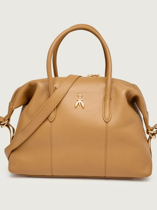 Zdjęcie produktu Patrizia Pepe Skórzany kuferek camel