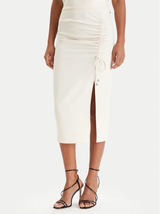 Zdjęcie produktu Patrizia Pepe Spódnica midi 8G0530 / A701-W409 Écru Regular Fit Kremowy