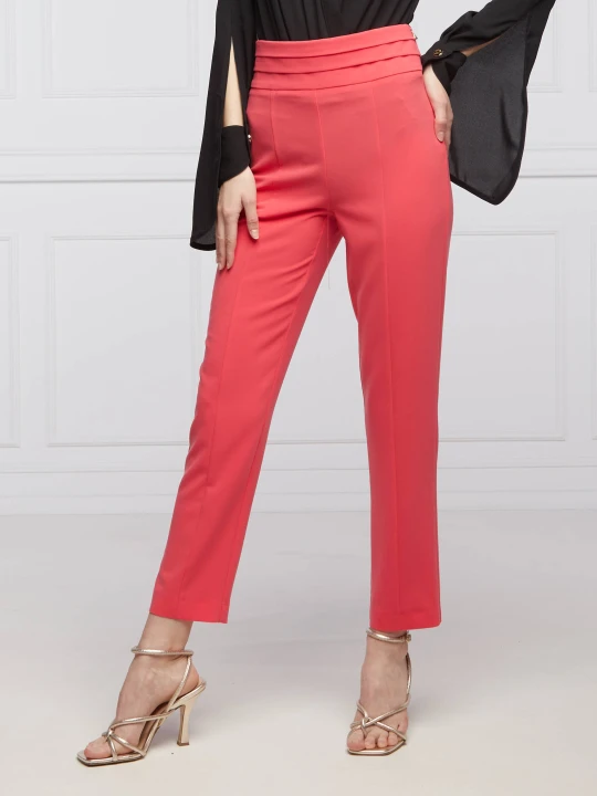 Zdjęcie produktu Patrizia Pepe Spodnie | Cropped Fit | high waist różowy