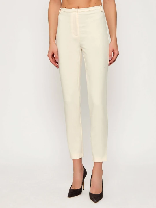 Zdjęcie produktu Patrizia Pepe Spodnie cygaretki | Slim Fit kremowy
