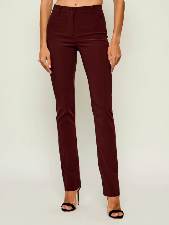 Zdjęcie produktu Patrizia Pepe Spodnie | Slim Fit bordowy