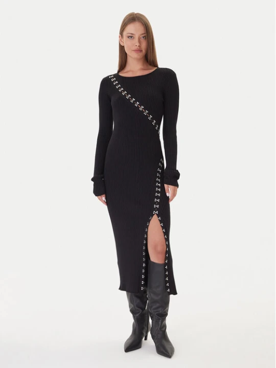 Zdjęcie produktu Patrizia Pepe Sukienka dzianinowa 2A2960 K291 Czarny Regular Fit