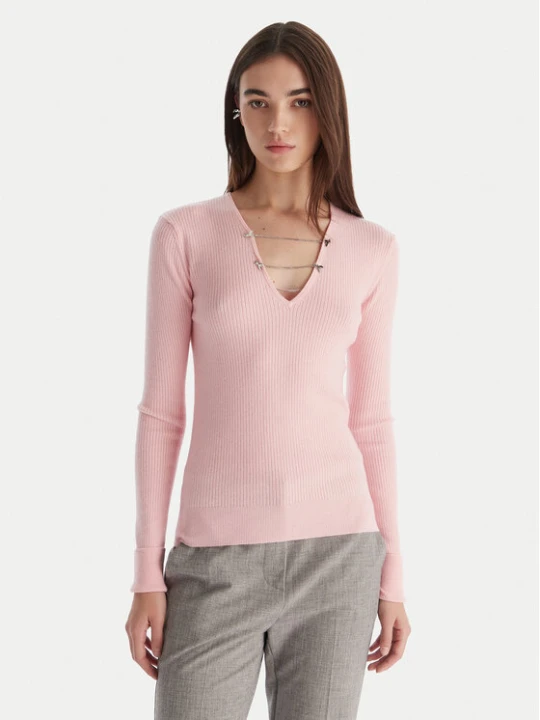 Zdjęcie produktu Patrizia Pepe Sweter 2K0331 / K7S0-M555 Różowy Regular Fit