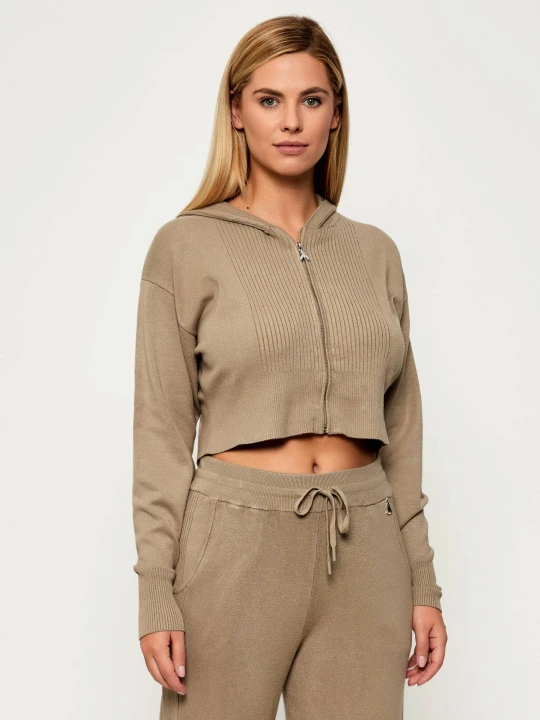 Zdjęcie produktu Patrizia Pepe Sweter | Cropped Fit beżowy