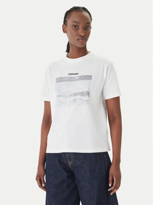Zdjęcie produktu Patrizia Pepe T-Shirt 2M4536 / J427-W146 Biały Regular Fit