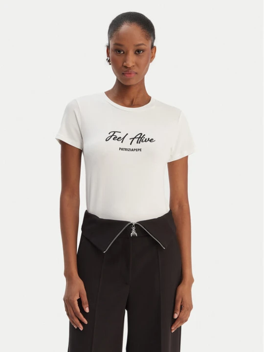 Zdjęcie produktu Patrizia Pepe T-Shirt 8M1807 / J051-W146 Biały Regular Fit