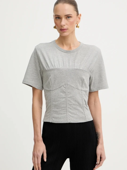 Zdjęcie produktu Patrizia Pepe t-shirt bawełniany szary