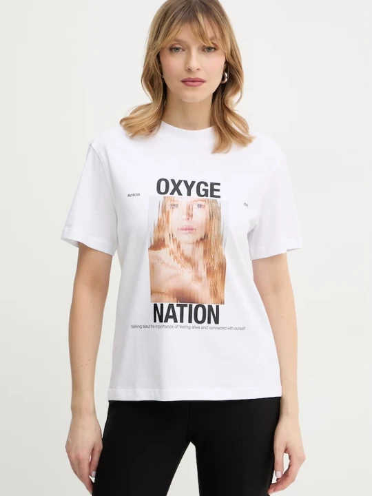 Zdjęcie produktu Patrizia Pepe t-shirt bawełniany biały