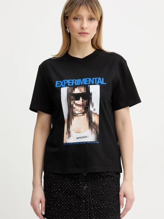 Zdjęcie produktu Patrizia Pepe t-shirt bawełniany czarny