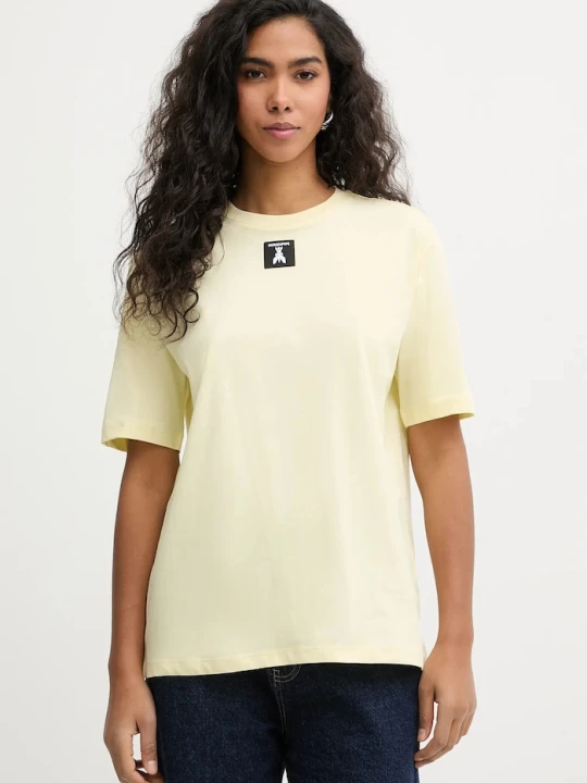 Zdjęcie produktu Patrizia Pepe T-shirt damski bawełniany żółty