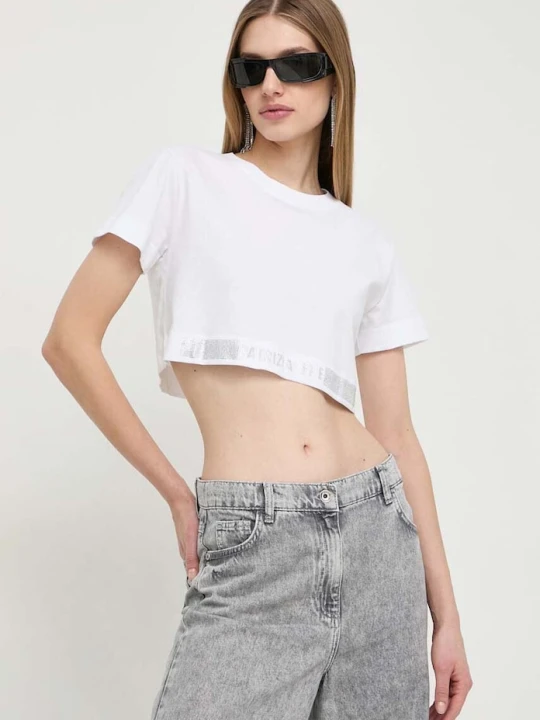 Zdjęcie produktu Patrizia Pepe t-shirt bawełniany biały