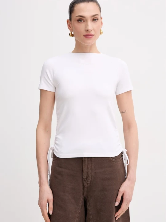 Zdjęcie produktu Patrizia Pepe t-shirt damski bawełniany z elastanem biały