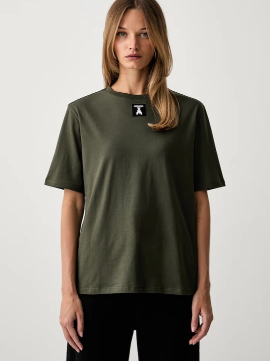 Zdjęcie produktu Patrizia Pepe T-shirt damski bawełniany zielony