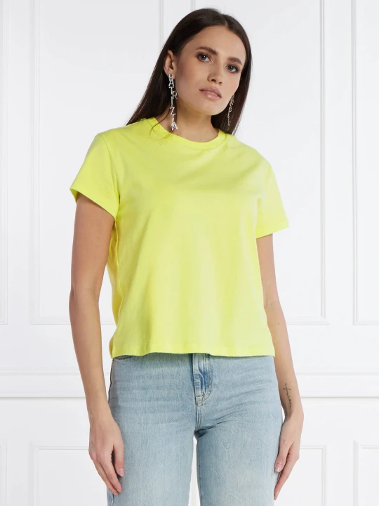 Zdjęcie produktu Patrizia Pepe T-shirt | Regular Fit limonkowy