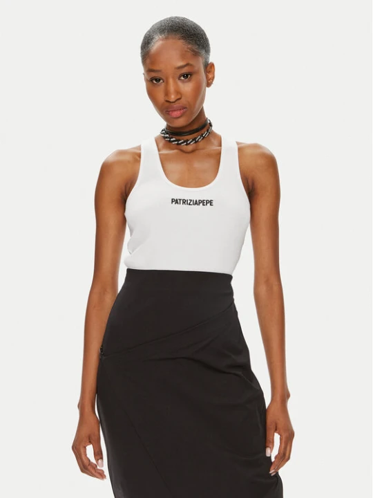 Zdjęcie produktu Patrizia Pepe Top 8M1617/J216-W103 Biały Slim Fit