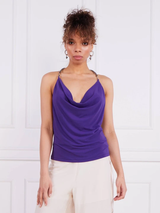 Zdjęcie produktu Patrizia Pepe Top MAGLIA | Regular Fit fioletowy