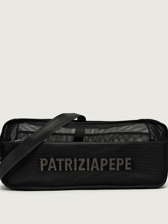 Zdjęcie produktu Patrizia Pepe Torba sportowa | z dodatkiem skóry czarny