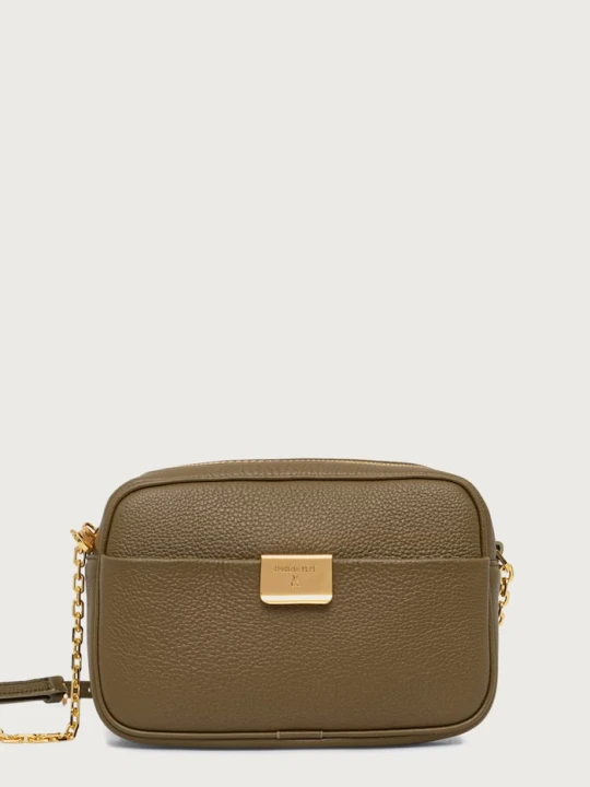 Zdjęcie produktu Patrizia Pepe torebka crossbody damska skórzana zielony