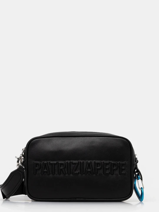 Zdjęcie produktu Patrizia Pepe torebka skórzana czarny