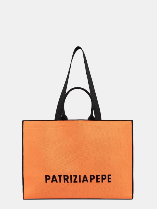 Zdjęcie produktu Patrizia Pepe torebka tote damska pomarańczowy
