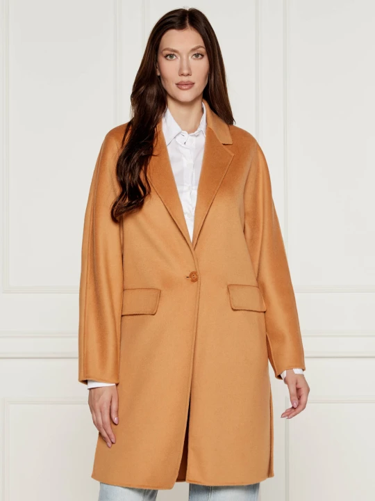 Zdjęcie produktu Patrizia Pepe Wełniany płaszcz camel