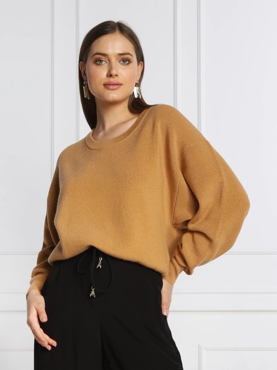 Zdjęcie produktu Patrizia Pepe Wełniany sweter | Regular Fit camel
