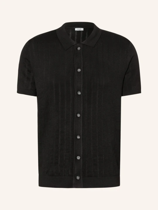 Zdjęcie produktu Paul Bluzka Z Dzianiny Slim Fit schwarz CZARNY