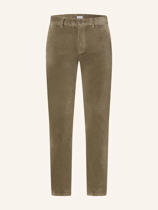 Zdjęcie produktu Paul Chinosy Ze Sztruksu Comfort Fit gruen OLIWKOWY