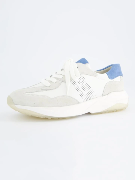 Zdjęcie produktu Paul Green Skórzane sneakersy w kolorze biało-błękitnym rozmiar: 38, 5