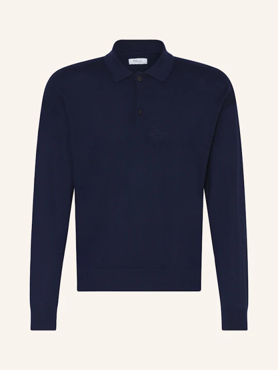 Zdjęcie produktu Paul Koszulka Polo Z Dzianiny Z Wełny Merino blau GRANATOWY