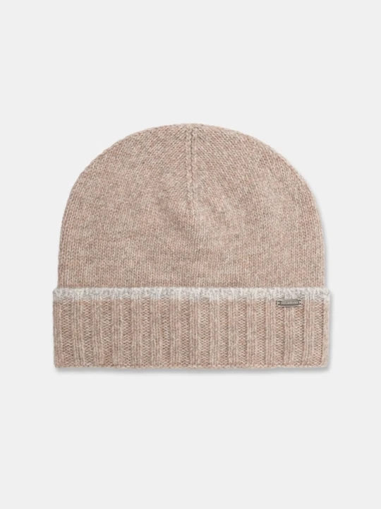 Zdjęcie produktu Paul&Shark czapka beanie damska z wełną beżowy