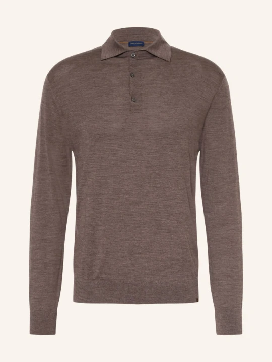 Zdjęcie produktu Paul & Shark Dzianinowa Koszulka Polo O Regularnym Kroju, Wykonana Z Wełny Merynosowej braun Paul&Shark BRĄZOWY