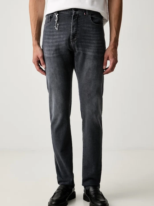 Zdjęcie produktu Paul&Shark jeansy straight męskie szary