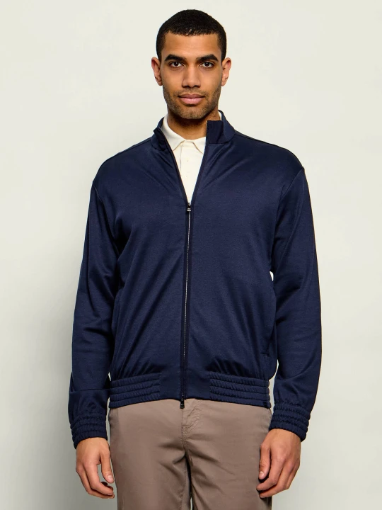 Zdjęcie produktu Paul&Shark Jedwabna bluza | Regular Fit granatowy