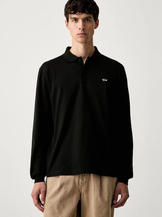 Zdjęcie produktu Paul&Shark longsleeve męski bawełniany Knitwear czarny