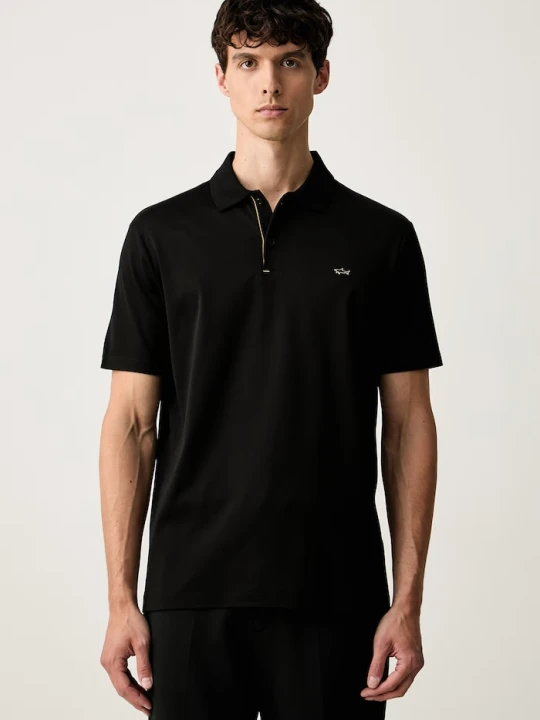 Zdjęcie produktu Paul&Shark polo męskie bawełniane czarny