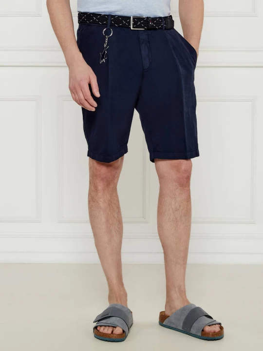 Zdjęcie produktu Paul&Shark Szorty chino | Regular Fit | z dodatkiem lnu granatowy
