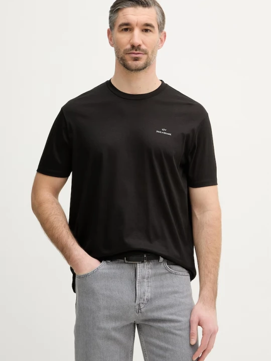 Zdjęcie produktu Paul&Shark T-shirt męski z lyocellem czarny