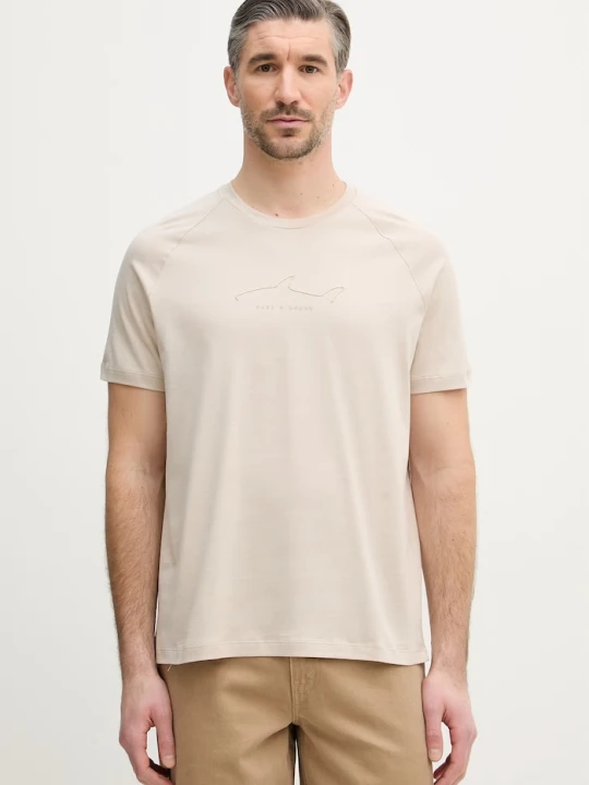 Zdjęcie produktu Paul&Shark t-shirt bawełniany beżowy
