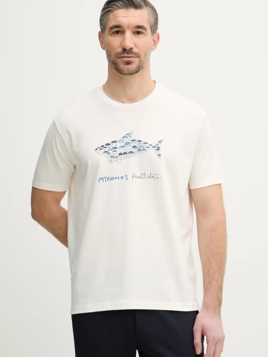 Zdjęcie produktu Paul&Shark t-shirt bawełniany beżowy