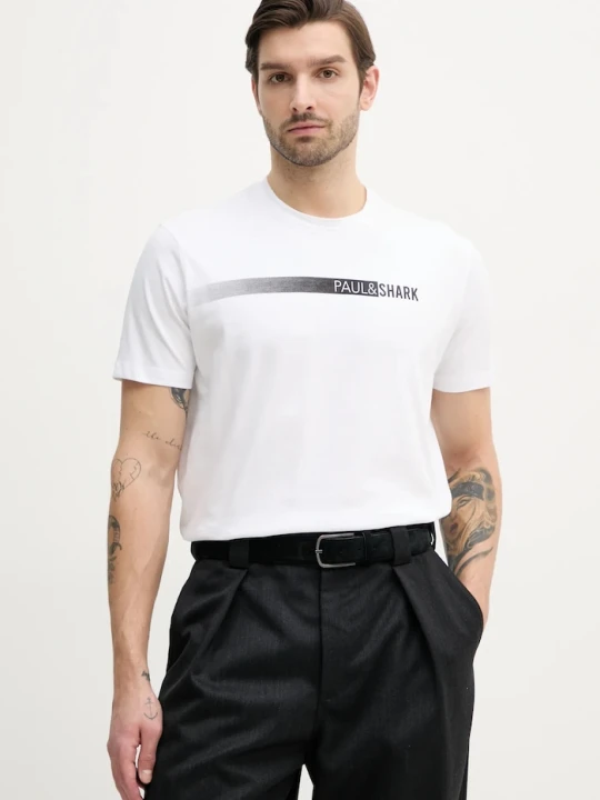 Zdjęcie produktu Paul&Shark t-shirt bawełniany biały