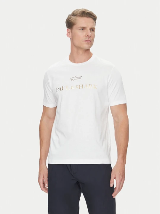 Zdjęcie produktu Paul&Shark T-Shirt C0P1239 Biały Regular Fit
