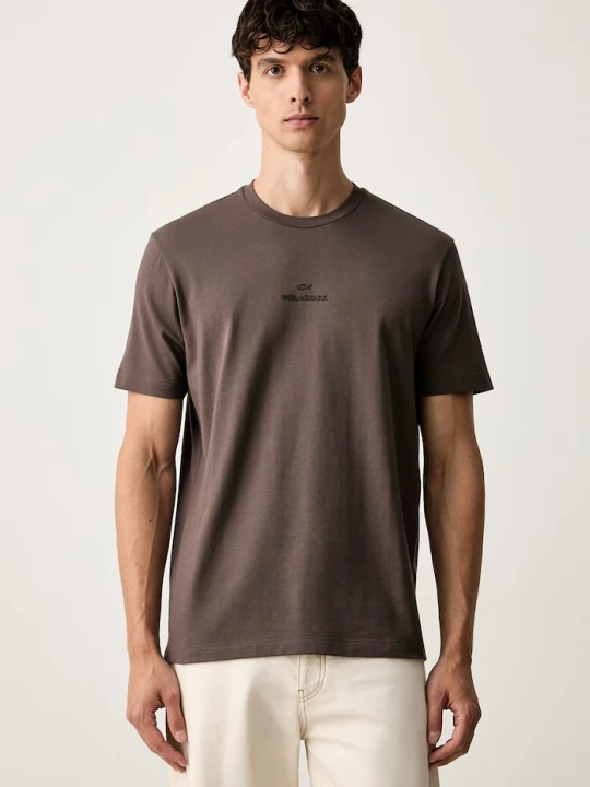 Zdjęcie produktu Paul&Shark T-shirt męski bawełniany brązowy