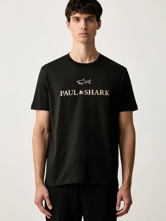 Zdjęcie produktu Paul&Shark T-shirt męski bawełniany Knitwear czarny