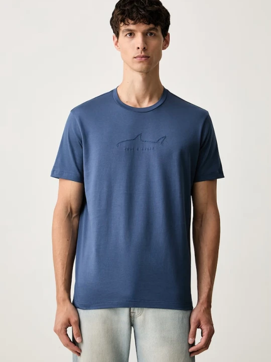 Zdjęcie produktu Paul&Shark T-shirt męski bawełniany niebieski