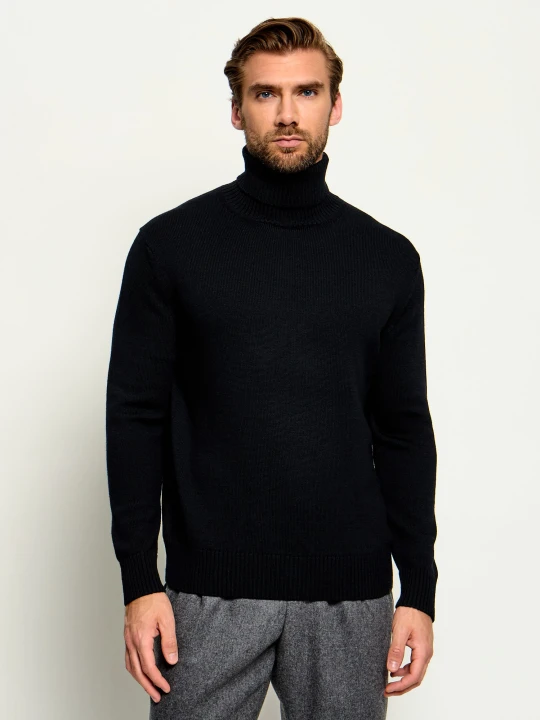 Zdjęcie produktu Paul&Shark Wełniany golf | Regular Fit czarny