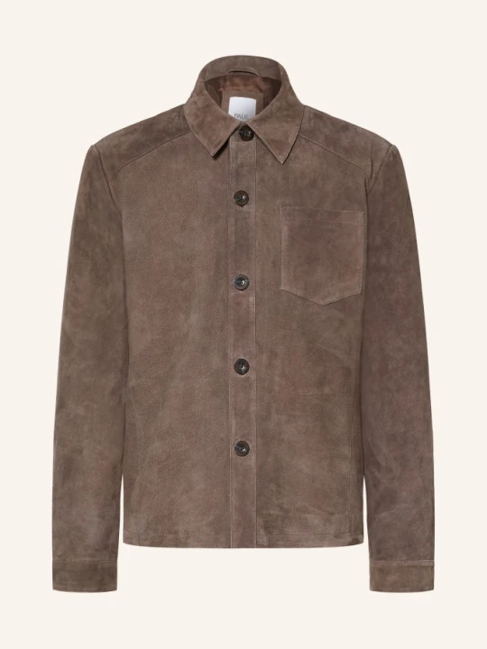 Zdjęcie produktu Paul Skórzana Koszula Wierzchnia Typu Overshirt O Kroju Regular Fit braun