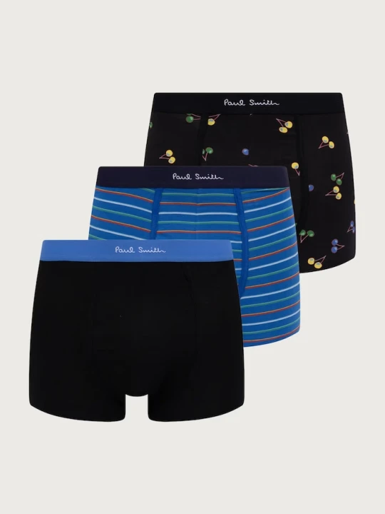 Zdjęcie produktu Paul Smith bokserki dopasowane męskie bawełniane z elastanem 3-pack czarny